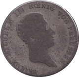 1844 SIX KREUZER PRUSSIA - WORLD COINS - Cambridgeshire Coins