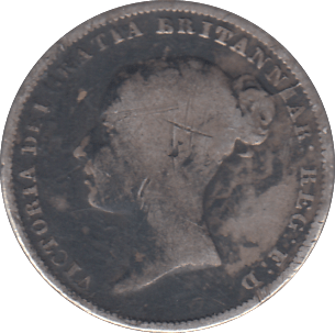 1844 SIXPENCE ( FAIR ) - SIXPENCE - Cambridgeshire Coins
