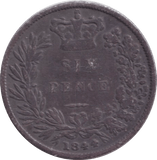 1844 SIXPENCE ( FINE ) - SIXPENCE - Cambridgeshire Coins