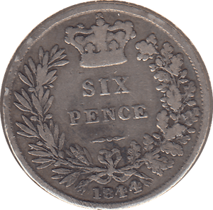 1844 SIXPENCE ( FINE ) - SIXPENCE - Cambridgeshire Coins