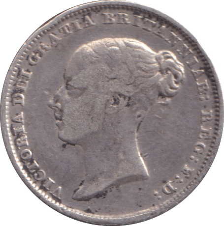1844 SIXPENCE (VF) - SIXPENCE - Cambridgeshire Coins