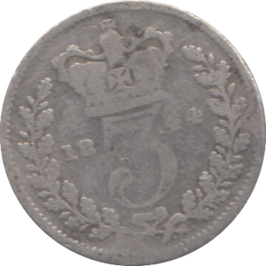 1844 THREEPENCE ( FINE ) - THREEPENCE - Cambridgeshire Coins