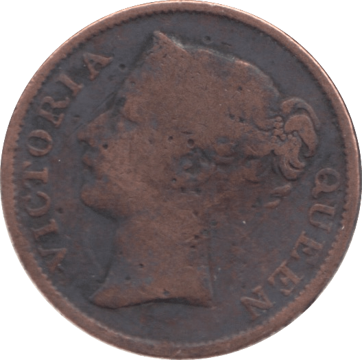 1845 1/2 CENT STRAIT SETTLEMENTS - WORLD COINS - Cambridgeshire Coins