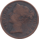 1845 1/2 CENT STRAIT SETTLEMENTS - WORLD COINS - Cambridgeshire Coins