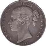 1845 CROWN 3 ( FINE ) - CROWN - Cambridgeshire Coins