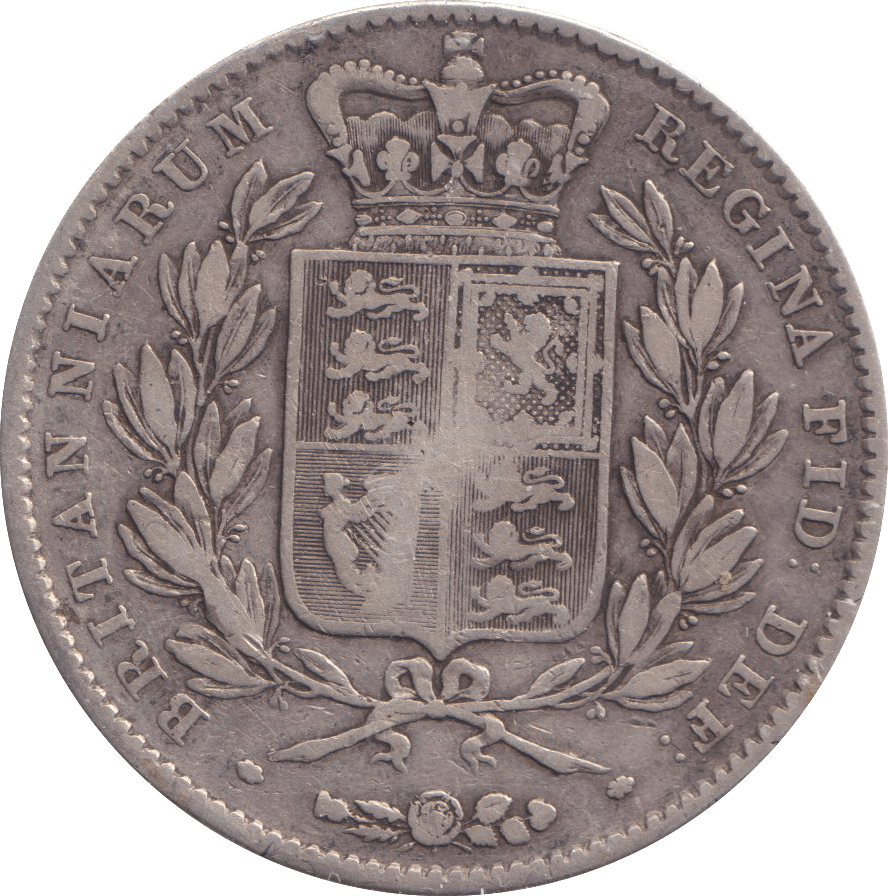 1845 CROWN 4 ( FINE ) - CROWN - Cambridgeshire Coins