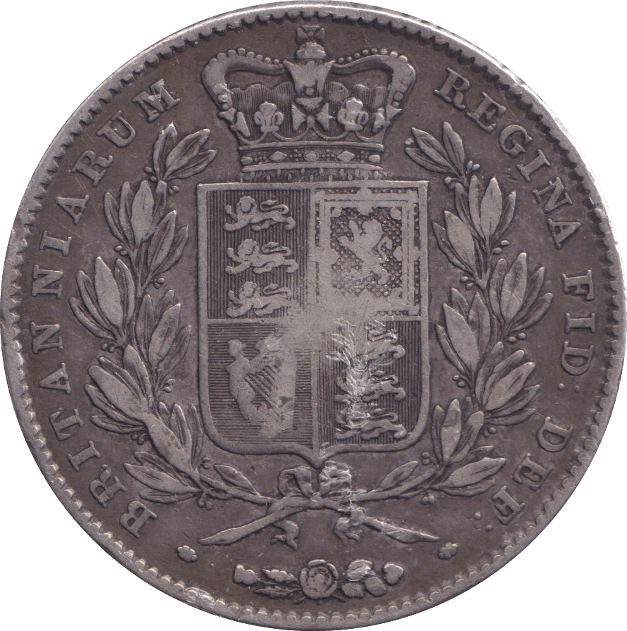 1845 CROWN 7 ( FINE ) - CROWN - Cambridgeshire Coins