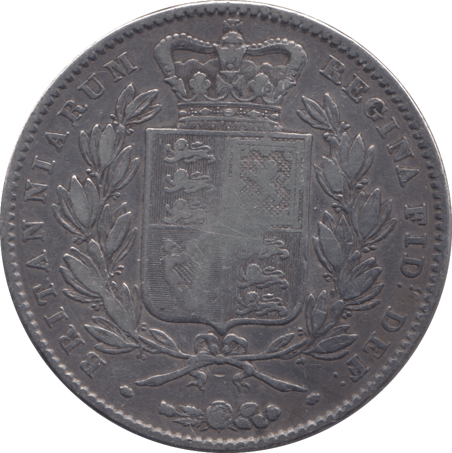 1845 CROWN ( FINE ) CINQUEFOIL D1 - CROWN - Cambridgeshire Coins
