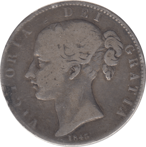 1845 CROWN ( FINE ) - CROWN - Cambridgeshire Coins