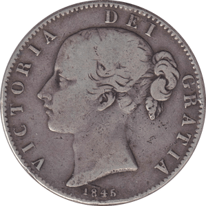 1845 CROWN ( FINE ) - CROWN - Cambridgeshire Coins