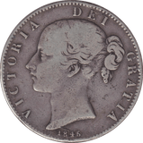 1845 CROWN ( FINE ) - CROWN - Cambridgeshire Coins