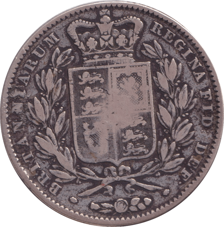 1845 CROWN ( FINE ) - CROWN - Cambridgeshire Coins