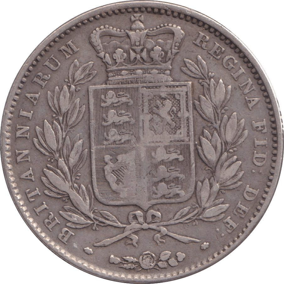 1845 CROWN ( FINE ) - CROWN - Cambridgeshire Coins