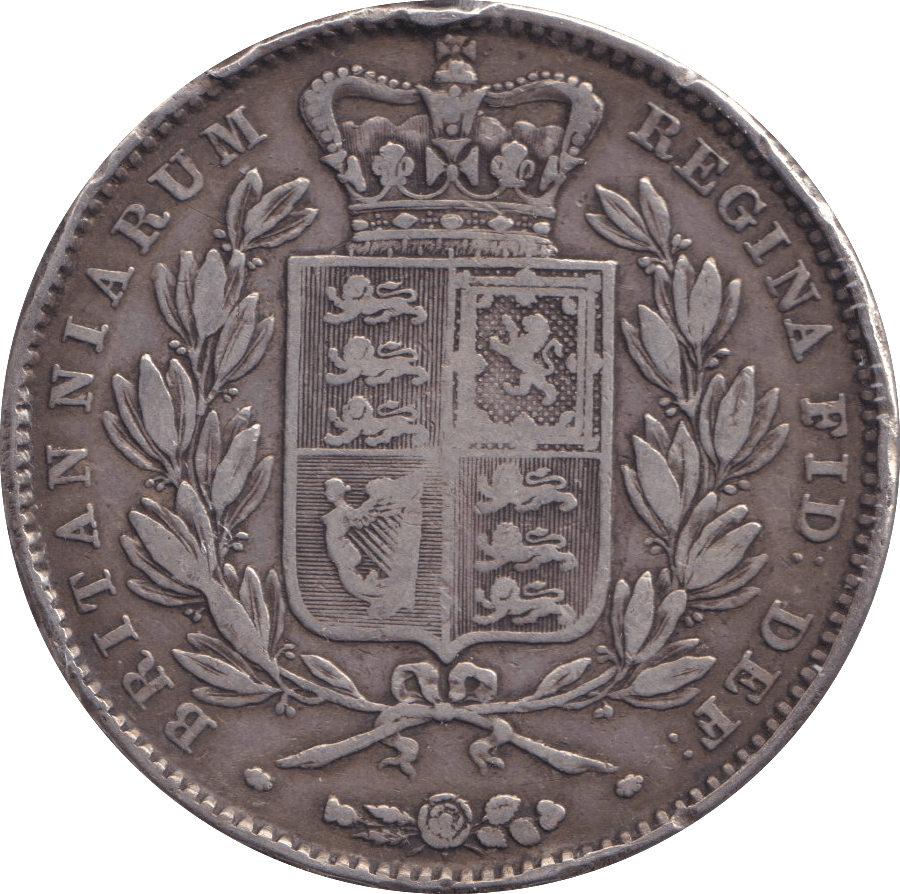1845 CROWN ( FINE ) - CROWN - Cambridgeshire Coins