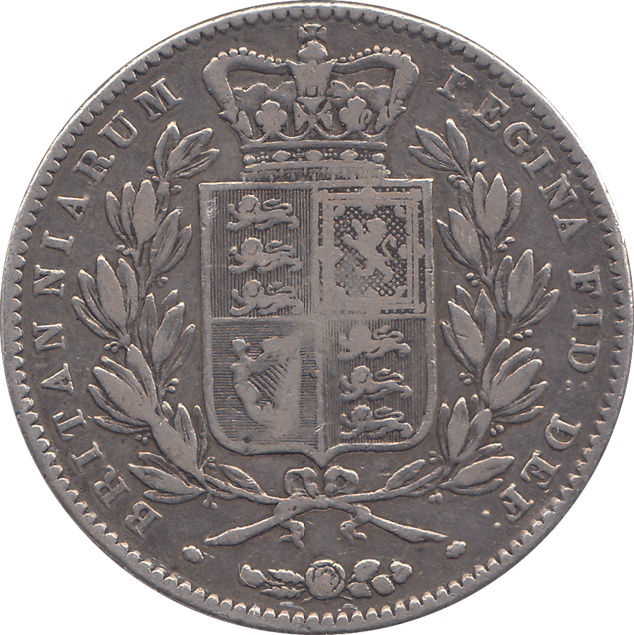 1845 CROWN ( FINE ) - CROWN - Cambridgeshire Coins