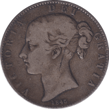 1845 CROWN ( FINE ) - CROWN - Cambridgeshire Coins