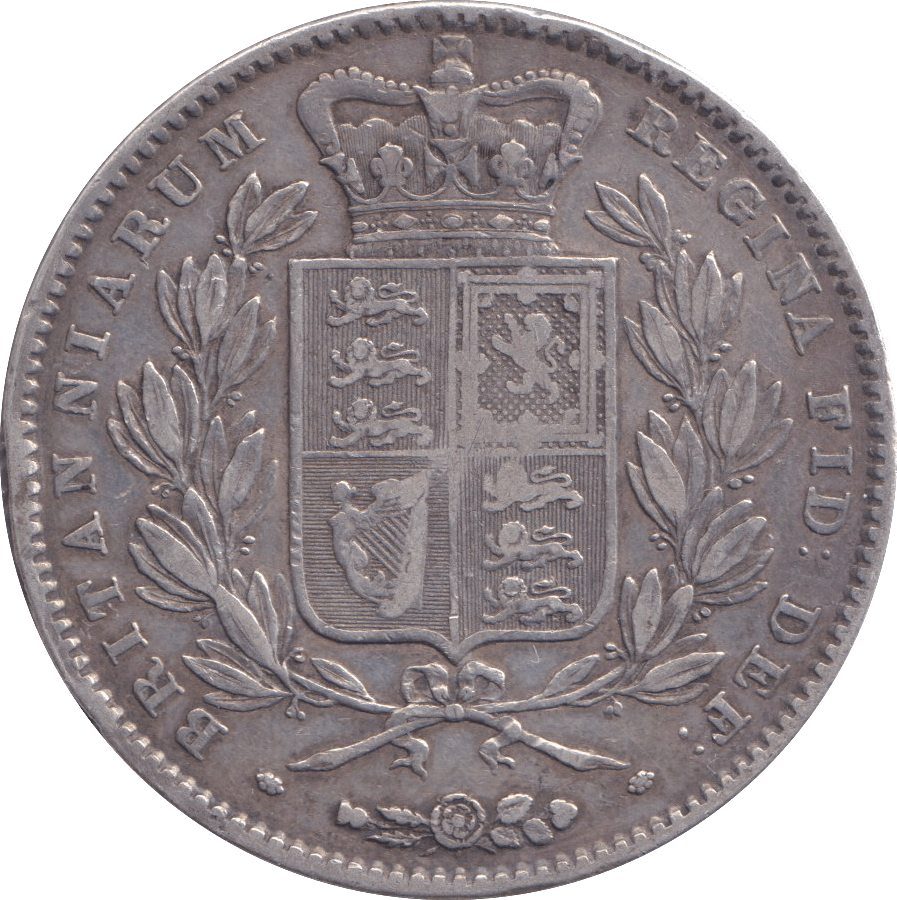 1845 CROWN ( FINE ) - CROWN - Cambridgeshire Coins