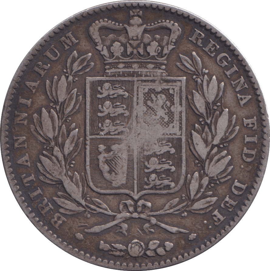 1845 CROWN ( FINE ) - CROWN - Cambridgeshire Coins