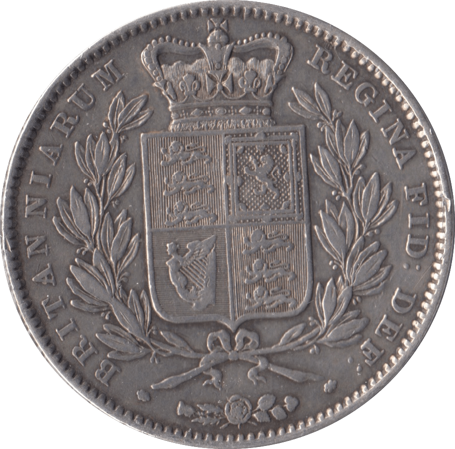 1845 CROWN ( FINE ) - Crown - Cambridgeshire Coins