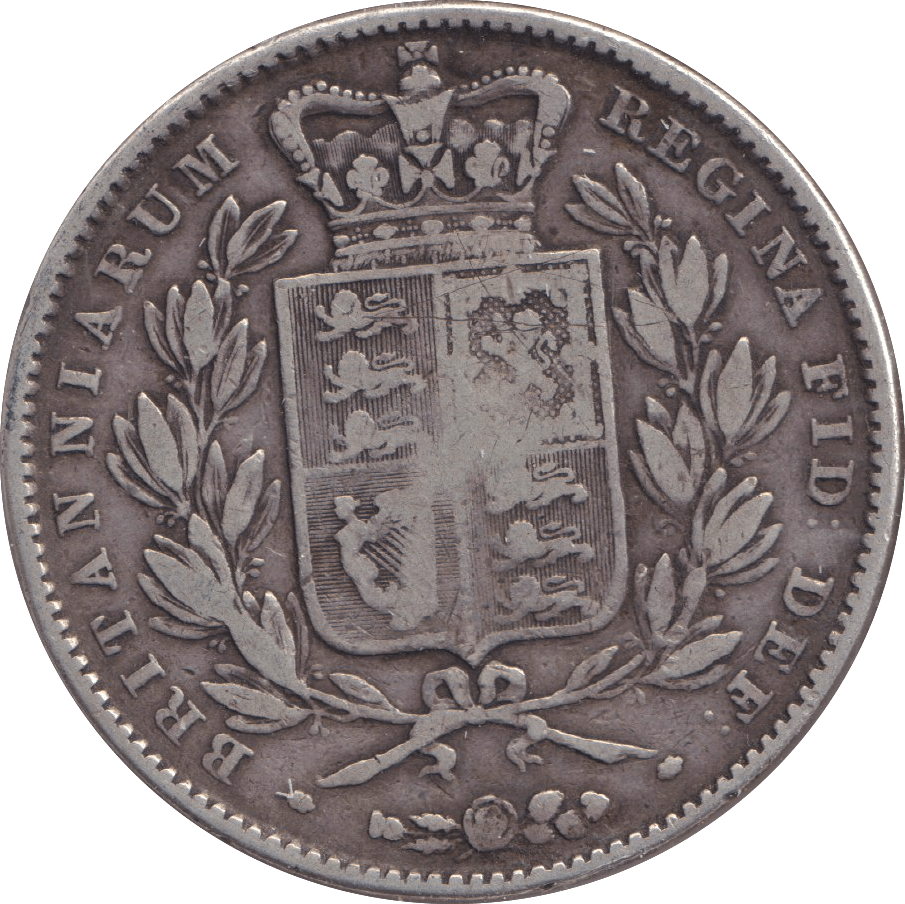 1845 CROWN ( FINE ) - CROWN - Cambridgeshire Coins