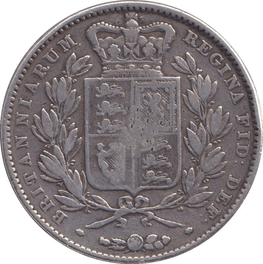 1845 CROWN ( FINE ) - CROWN - Cambridgeshire Coins
