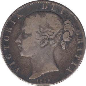 1845 CROWN ( FINE ) STAR STOP - CROWN - Cambridgeshire Coins