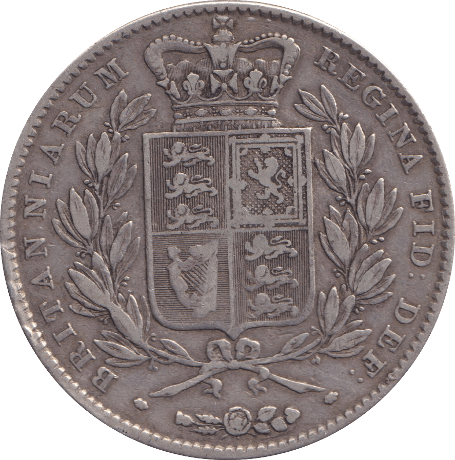 1845 CROWN ( GF ) - FLORIN - Cambridgeshire Coins