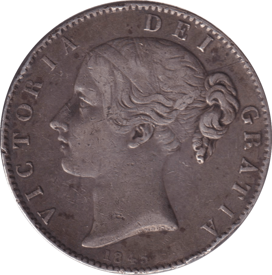 1845 CROWN ( GVF ) - CROWN - Cambridgeshire Coins