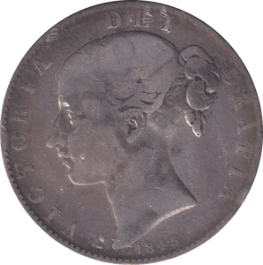 1845 CROWN ( NF ) CINQUEFOIL B - CROWN - Cambridgeshire Coins