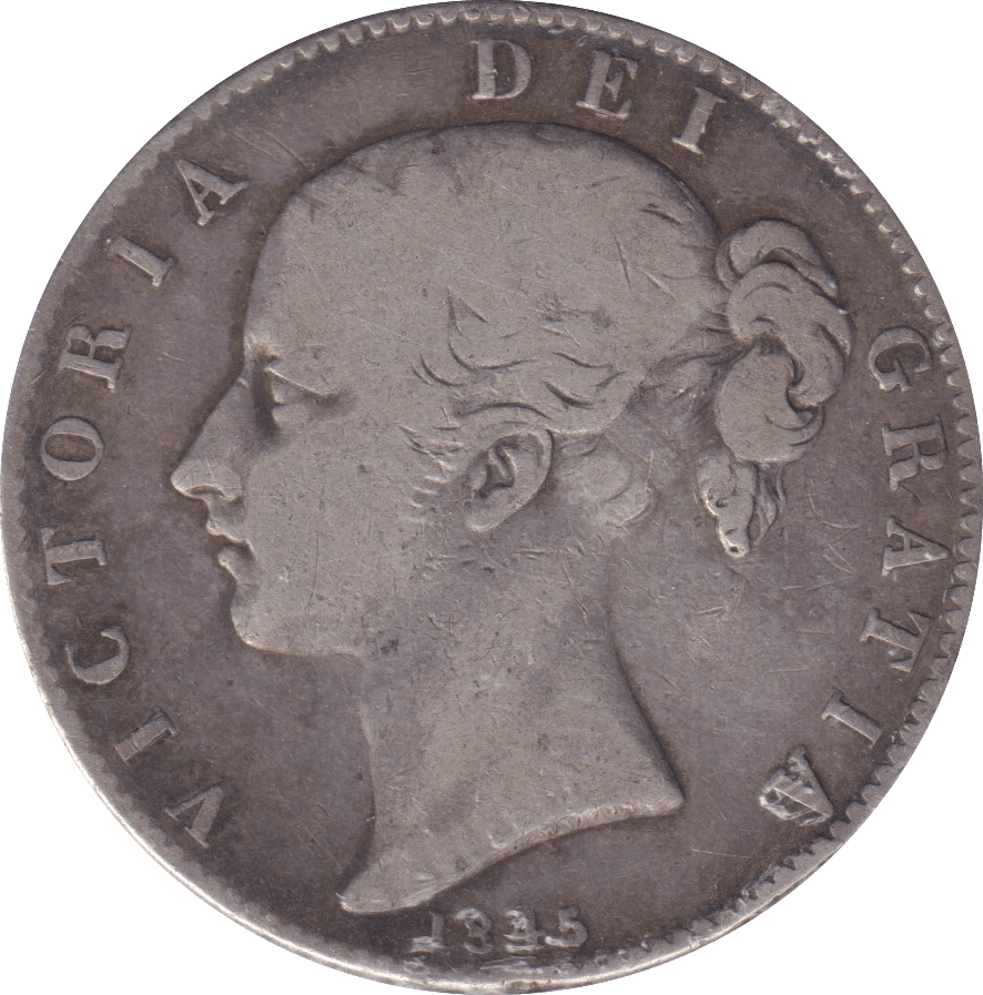 1845 CROWN ( NF ) CINQUEFOIL B - CROWN - Cambridgeshire Coins