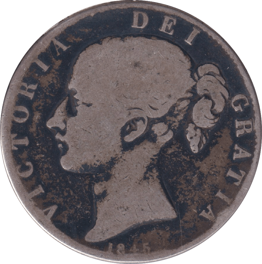 1845 CROWN ( NF ) - CROWN - Cambridgeshire Coins