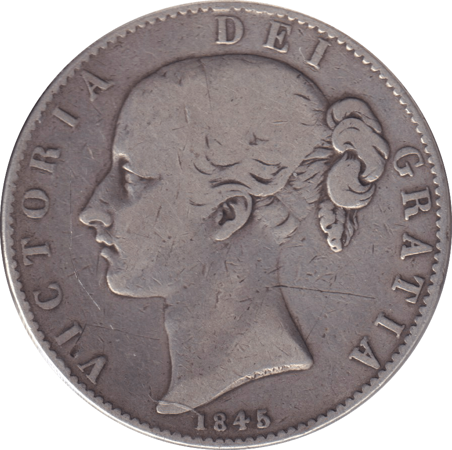 1845 CROWN ( NF ) - CROWN - Cambridgeshire Coins