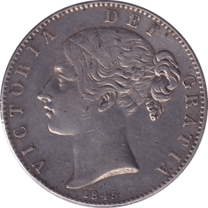 1845 CROWN ( VF ) - CROWN - Cambridgeshire Coins