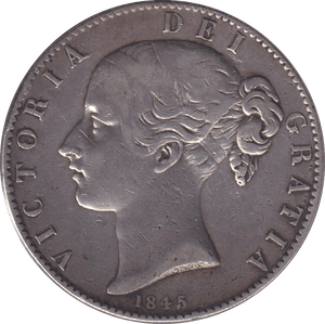 1845 CROWN ( VF ) - WORLD COINS - Cambridgeshire Coins