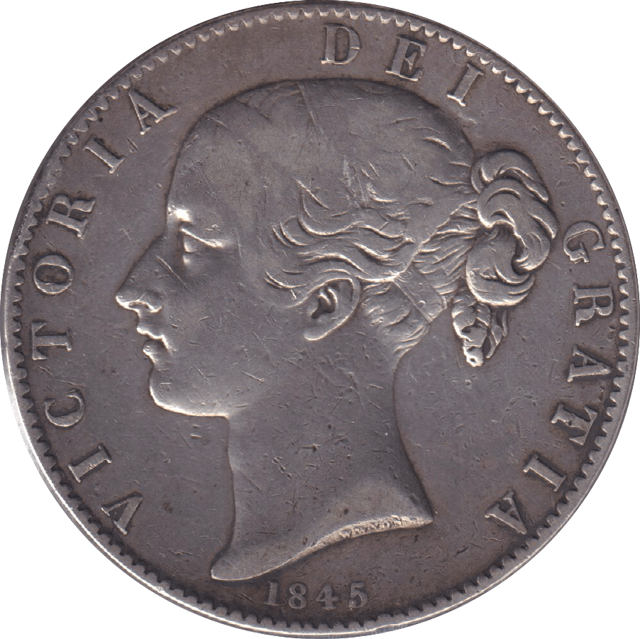 1845 CROWN ( VF ) - WORLD COINS - Cambridgeshire Coins