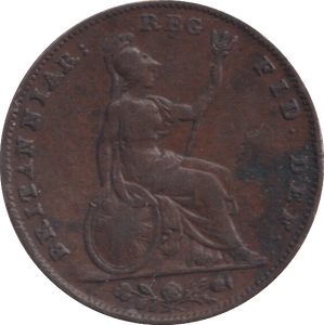 1845 FARTHING ( F ) - FARTHING - Cambridgeshire Coins