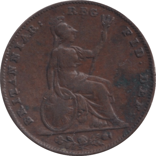 1845 FARTHING ( F ) - FARTHING - Cambridgeshire Coins