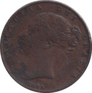1845 FARTHING ( F ) - FARTHING - Cambridgeshire Coins