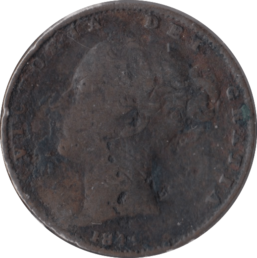 1845 FARTHING ( FAIR ) - Farthing - Cambridgeshire Coins