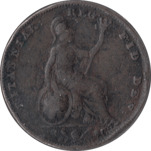 1845 FARTHING ( FAIR ) - Farthing - Cambridgeshire Coins