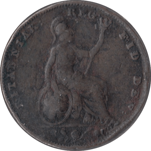 1845 FARTHING ( FAIR ) - Farthing - Cambridgeshire Coins