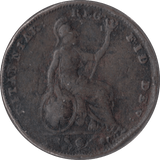 1845 FARTHING ( FAIR ) - Farthing - Cambridgeshire Coins