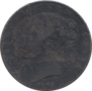 1845 FARTHING ( FINE ) - FARTHING - Cambridgeshire Coins