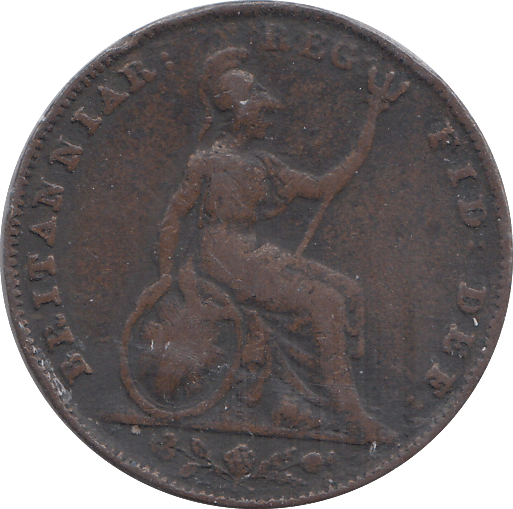 1845 FARTHING ( FINE ) - FARTHING - Cambridgeshire Coins