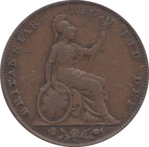 1845 FARTHING ( FINE ) - FARTHING - Cambridgeshire Coins