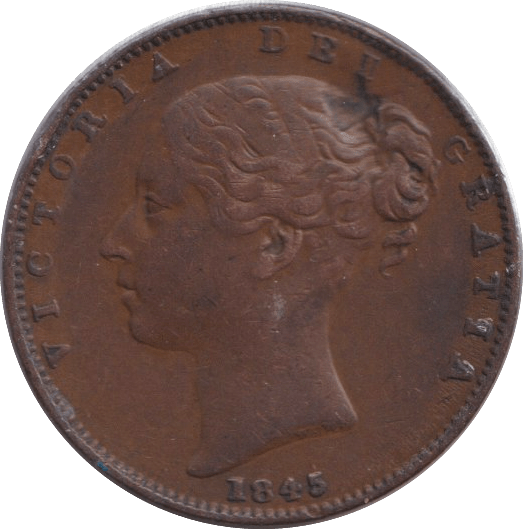 1845 FARTHING ( GF ) - FARTHING - Cambridgeshire Coins