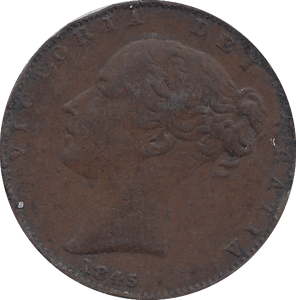 1845 FARTHING ( GF ) - FARTHING - Cambridgeshire Coins