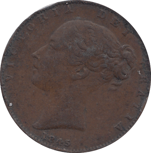 1845 FARTHING ( GF ) - FARTHING - Cambridgeshire Coins