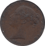 1845 FARTHING ( GF ) - FARTHING - Cambridgeshire Coins