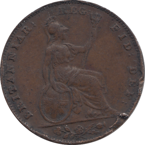 1845 FARTHING ( GF ) - FARTHING - Cambridgeshire Coins